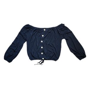 Streetwear Society Black Off the shoulder Shirt Size M